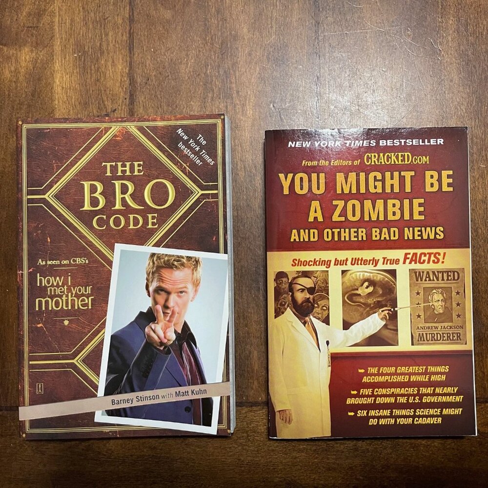 The Bro Code & You Might Be A Zombie Books